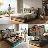 Audreamy Neo Ottoman Bed Grey Linen
