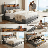 Audreamy Neo Ottoman Bed Grey Linen