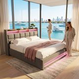 Audreamy Neo Ottoman Bed Grey Linen