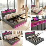 Audreamy Neo Ottoman Bed Grey Linen