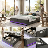 Ottoman Bed Grey Linen