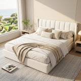 Audreamy Avalon Ottoman Bed White PU