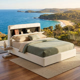 Audreamy Sterling Ottoman Bed White PU