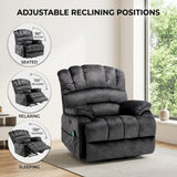 Audreamy Hamilton Riser Recliner Velvet Gray