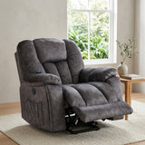 (Pictures Change)Power Massage Lift Recliner Chair with Heat & Vibration for Elderly, Heavy Duty and Safety Motion Reclining Mechanism - Antiskid Fabric Sofa Contempoary Overstuffed Design