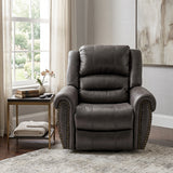 Large Power Lift Recliner Chairs with Massage and Heat for Elderly Big People, Massage Chair Heavy Duty Electric Faux Leather Reclining Chairs with USB Port and 2 Side Pockets