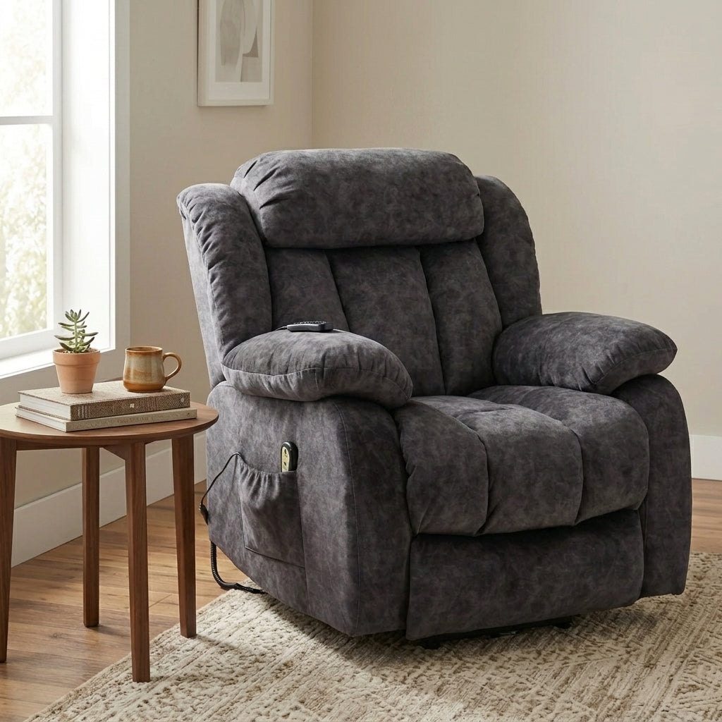 Audreamy Power Lift Riser Recliner Chair with Massage & Heat