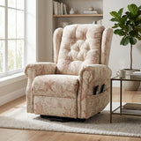 Recliner Armchair Dual Motor Lift Chair for Elderly Infinite Position Lay Flat Recliner with Heat Massage Up to 300 LBS Electric Power Lift Recliner Chair Sofa