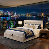 Audreamy Everley Ottoman Bed Beige Velvet