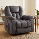 (Pictures Change)Power Massage Lift Recliner Chair with Heat & Vibration for Elderly, Heavy Duty and Safety Motion Reclining Mechanism - Antiskid Fabric Sofa Contempoary Overstuffed Design