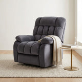 Recliner Armchair Electric Power Lift Sofa with Massage and Heat for Elderly 2 Side Pockets USB Ports Single Recliner Chairs