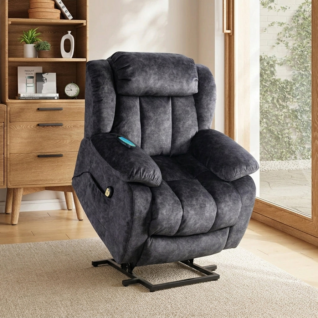 Audreamy Power Lift Riser Recliner Chair with Massage & Heat