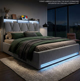 Audreamy Vega Ottoman Bed Frame Grey Velvet