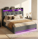 Audreamy Vega Ottoman Bed Frame Grey Velvet
