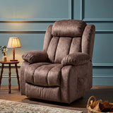 Audreamy Riser Recliner Chair Velvet Taupe with Massage & Heat