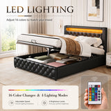 Audreamy Milano Ottoman Bed Black PU Double