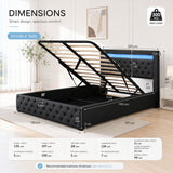 Audreamy Milano Ottoman Bed Black PU Double