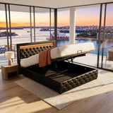 Audreamy Milano Ottoman Bed Black PU Double