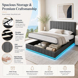 Audreamy Selene Ottoman Bed Grey Leather