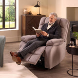 Recliner Armchair Electric Power Lift Sofa with Massage and Heat for Elderly 2 Side Pockets USB Ports Single Recliner Chairs