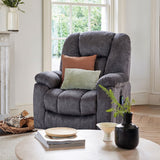 Power Massage Lift Recliner Chair with Heat & Vibration for Elderly, Heavy Duty and Safety Motion Reclining Mechanism - Antiskid Fabric Sofa Contempoary Overstuffed Design