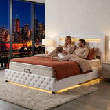 Audreamy Milano Ottoman Bed White PU