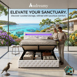 Audreamy Milano Ottoman Bed White PU