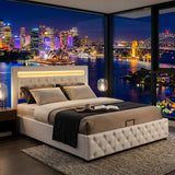 Audreamy Milano Ottoman Bed White PU