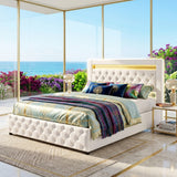 Audreamy Milano Ottoman Bed White PU