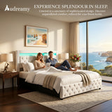 Audreamy Milano Ottoman Bed White PU