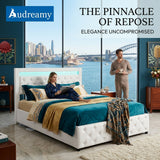 Audreamy Milano Ottoman Bed White PU