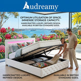 Audreamy Milano Ottoman Bed White PU