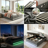 Ottoman Bed Grey Linen