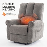Audreamy Ethan Riser Recliner Grey Velvet