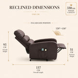 Audreamy Milo Riser Recliner Leather Brown