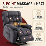 Audreamy Nova Riser Recliner Velvet Dark Grey