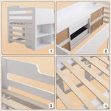 Audreamy Oakley Wooden Bed White Single