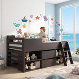 Audreamy Oakley Wooden Bed Black Single