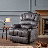 Audreamy Hamilton Riser Recliner Velvet Gray