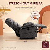 Audreamy Hamilton Riser Recliner Velvet Gray