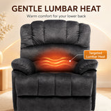 Audreamy Hamilton Riser Recliner Velvet Gray