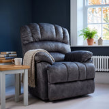 Audreamy Hamilton Riser Recliner Velvet Gray