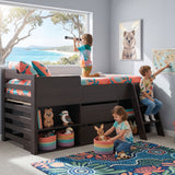 Audreamy Oakley Wooden Bed Black Single