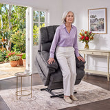 Audreamy Hamilton Riser Recliner Velvet Gray