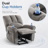 Audreamy Ethan Riser Recliner Grey Velvet