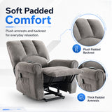 Audreamy Ethan Riser Recliner Grey Velvet