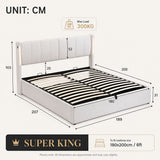 Audreamy Avalon Ottoman Bed White PU