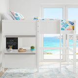 Audreamy Bobo Bunk Bed White Wood Single